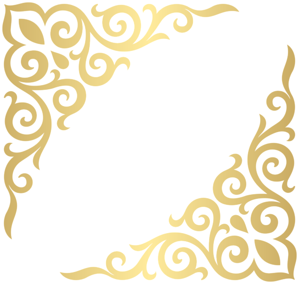 This png image - Gold Corners Transparent Image, is available for free download