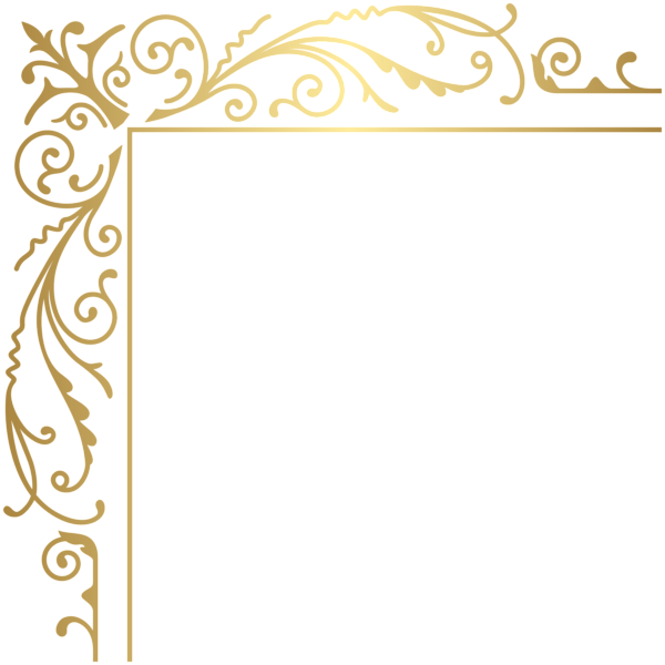 This png image - Gold Deco Corner PNG Clip Art Image, is available for free download
