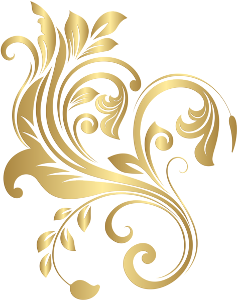 This png image - Gold Decorative Element PNG Clip Art Image, is available for free download