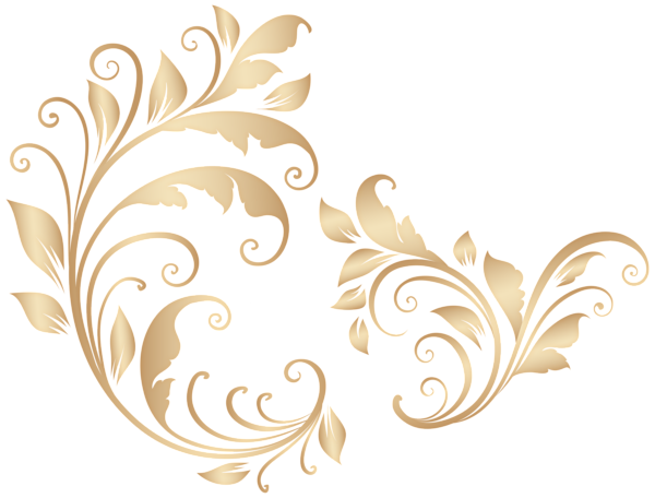This png image - Gold Decorative Elements PNG Clipart, is available for free download
