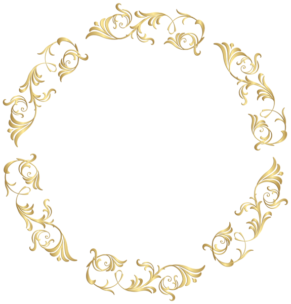 Gold Floral Border Frame Clip Art Image | Gallery Yopriceville - High ...