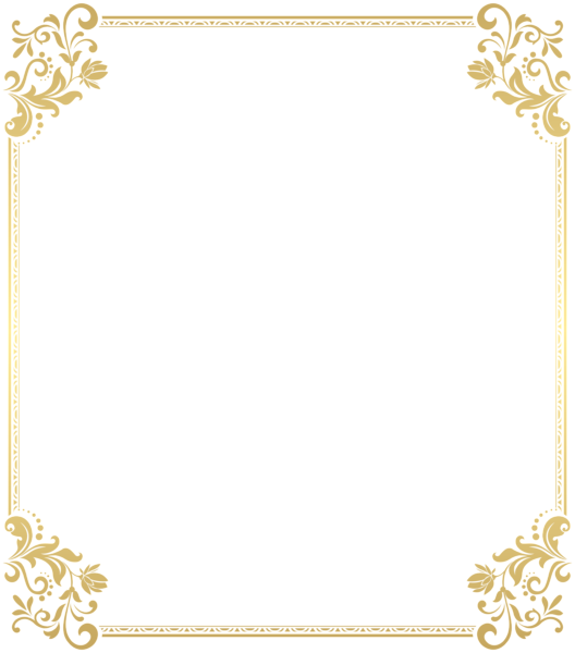 This png image - Gold Floral Border Frame Transparent Clip Art, is available for free download