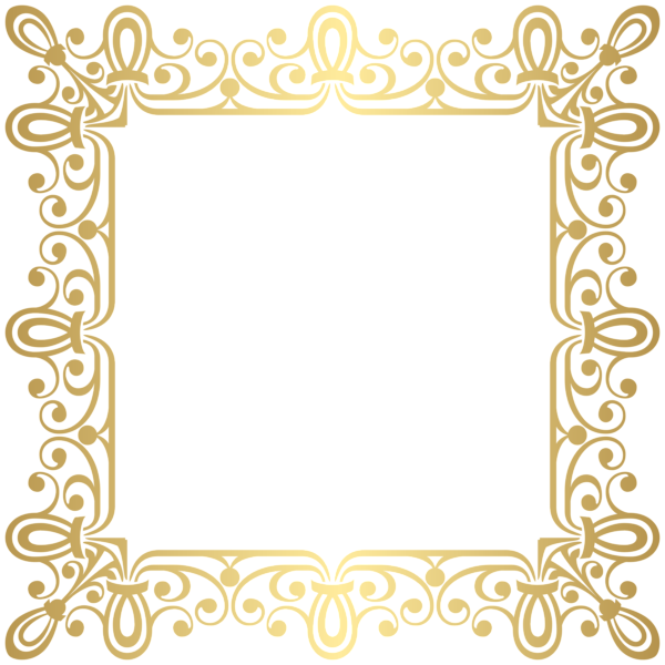 This png image - Gold Frame Border Clipart Image, is available for free download
