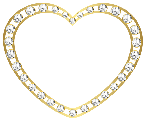 This png image - Gold Heart Border PNG Transparent Clipart, is available for free download