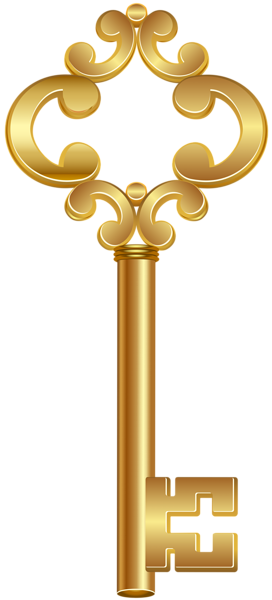Gold Key PNG Clip Art Image | Gallery Yopriceville - High ...