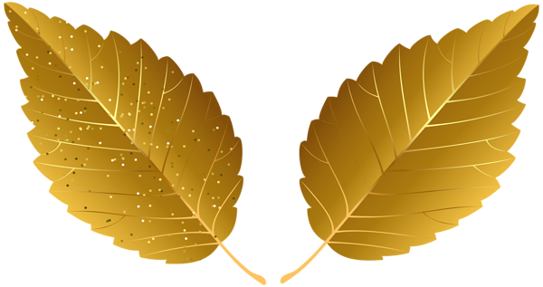 This png image - Gold Leaves Decor PNG Clipart, is available for free download