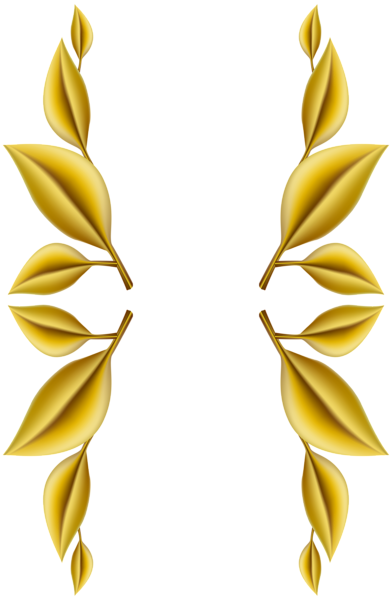 Gold Leaves Decoration PNG Clip Art Image | Gallery ...