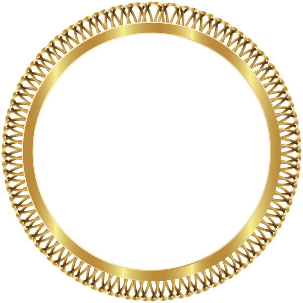This png image - Gold Ornate Round Border PNG Clipart, is available for free download