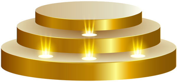 This png image - Gold Podium Stage Transparent PNG Clip Art Image, is available for free download