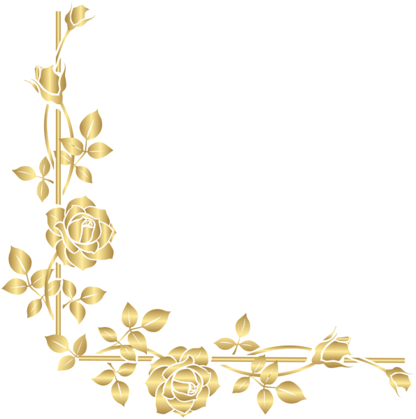 Gold Rose Corner PNG Clip Art Image | Gallery Yopriceville ... Including transparent png clip art, cartoon, icon, logo, silhouette, watercolors, outlines, etc.