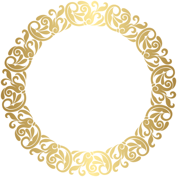 This png image - Gold Round Border Frame PNG Clip Art, is available for free download