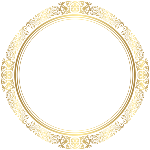 This png image - Gold Round Border Frame Transparent Image, is available for free download