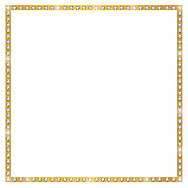 Gold Shining Border Frame Transparent Clip Art | Gallery ...