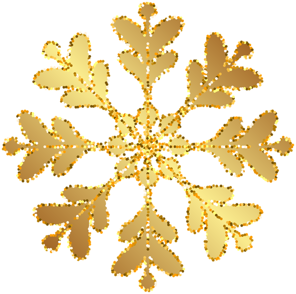 This png image - Gold Snowflake Transparent Clip Art Image, is available for free download