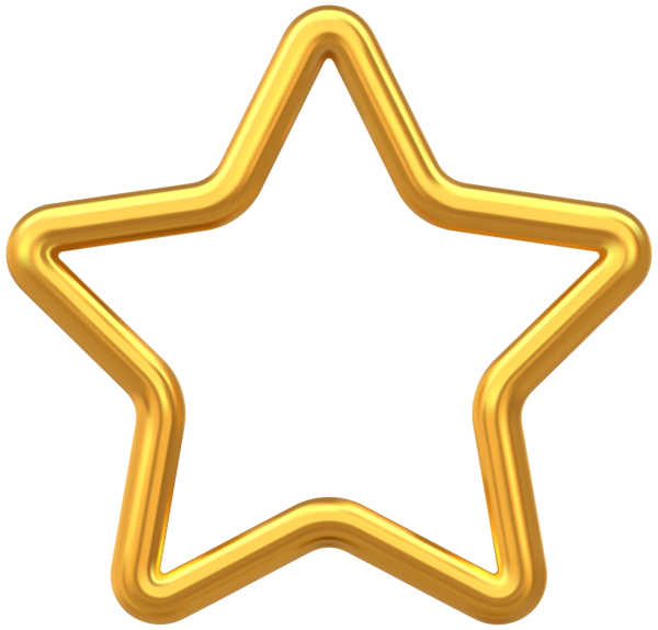 This png image - Gold Star Border Frame PNG Transparent Clipart, is available for free download