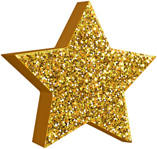 This png image - Gold Star Glittering Transparent Clipart, is available for free download