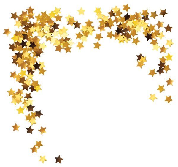 This png image - Gold Stars Decoration PNG Clipart Picture, is available for free download