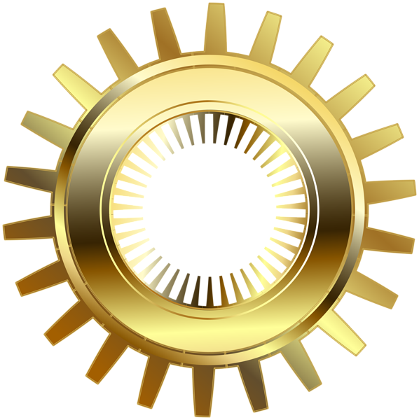 This png image - Gold Steampunk Gear PNG Clip Art, is available for free download