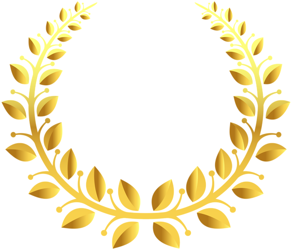 This png image - Gold Wreath Transparent Image, is available for free download