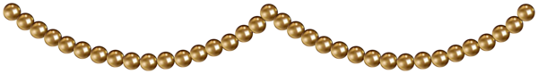 This png image - Golden Beads Decor PNG Clipart, is available for free download