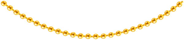 This png image - Golden Beads PNG Clip Art Image, is available for free download