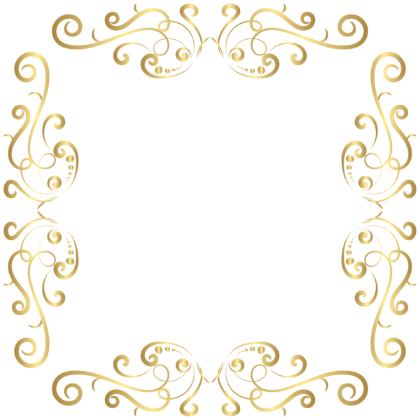 This png image - Golden Border Deco Frame PNG Clip Art Image, is available for free download
