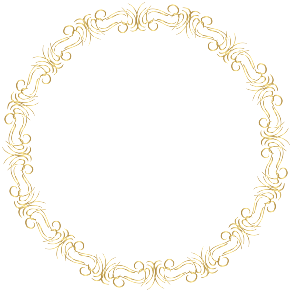This png image - Golden Border Frame Round PNG Clip Art Image, is available for free download