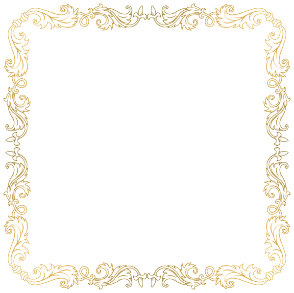This png image - Golden Border PNG Clip Art Image, is available for free download