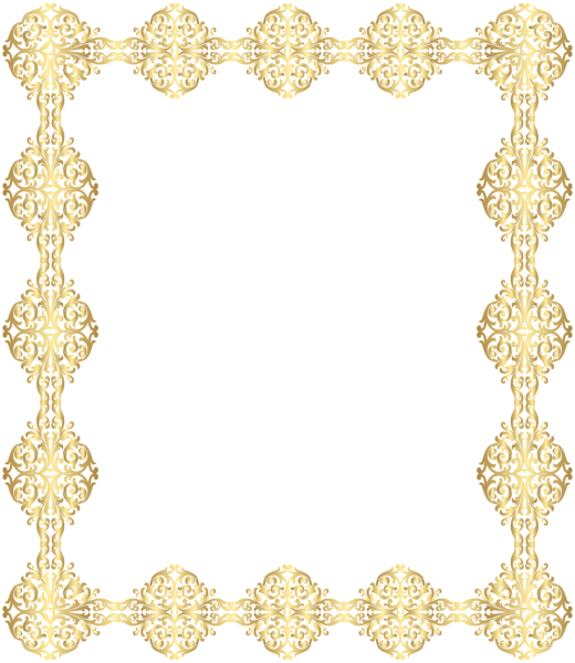 This png image - Golden Border Transparent PNG Clip Art, is available for free download