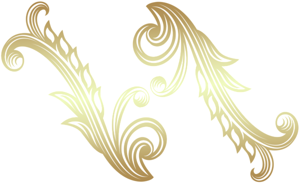 This png image - Golden Decorative Ornaments PNG Clipart, is available for free download