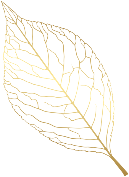 This png image - Golden Leaf Decoration PNG Clipart, is available for free download