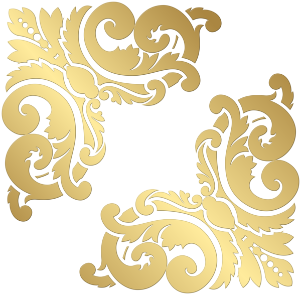 This png image - Golden Ornament Decoration PNG Clipart, is available for free download