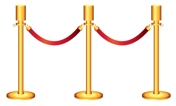 This png image - Golden Rope Barricade Transparent PNG Clipart, is available for free download