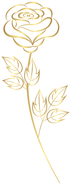 This png image - Golden Rose PNG Transparent Clipart, is available for free download
