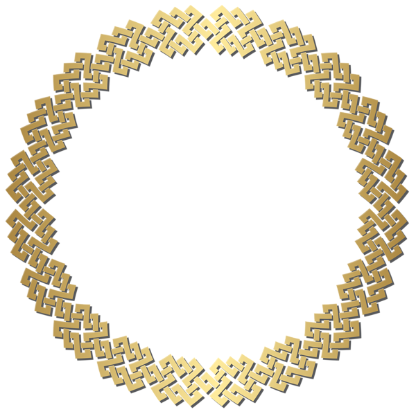 This png image - Golden Round Border Frame Transparent PNG Clip Art, is available for free download