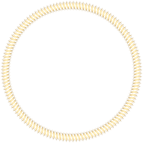 This png image - Golden Round Deco Border Transparent Clip Art Image, is available for free download