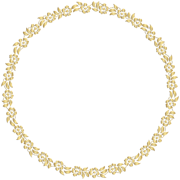 11+ Transparent Background Round Floral Border Png PNG
