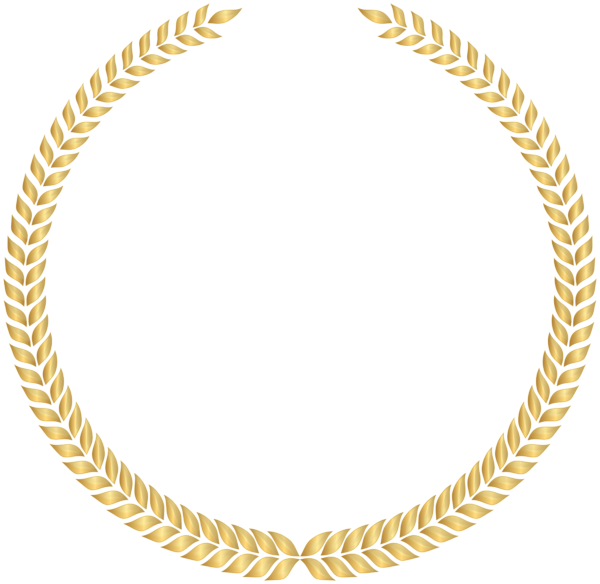 This png image - Golden Wreath Decorative PNG Clipart, is available for free download