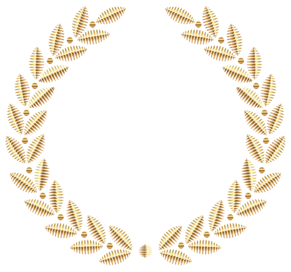 This png image - Golden Wreath PNG Transparent Clipart Image, is available for free download