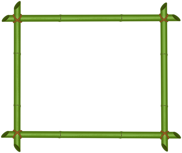 This png image - Green Bamboo Border Frame PNG Clipart, is available for free download