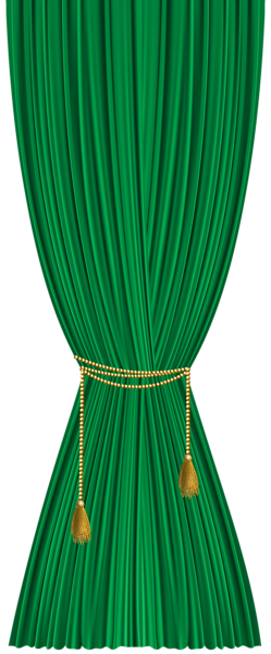 This png image - Green Curtain Decorative Transparent Image, is available for free download