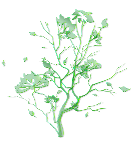 This png image - Green Floral Ornament PNG Clipart, is available for free download
