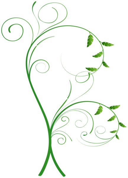 This png image - Green Leaves Decor PNG Transparent Clipart, is available for free download