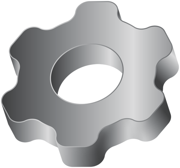 This png image - Grey Gear PNG Clipart, is available for free download