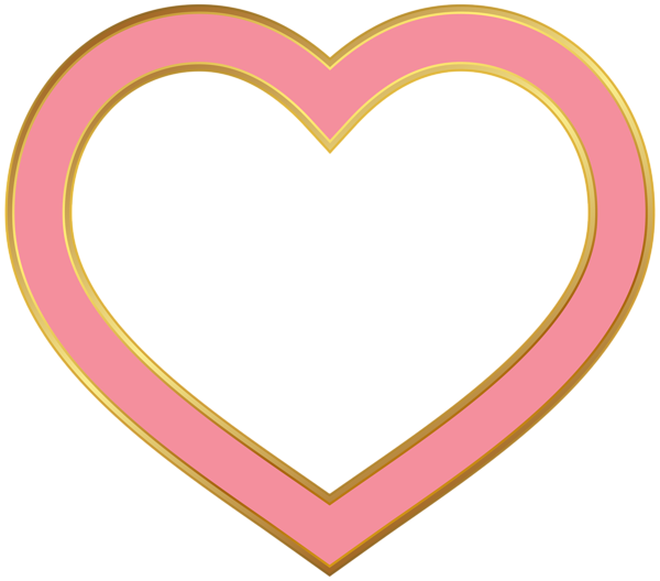 This png image - Heart Border Pink PNG Clip Art Image, is available for free download
