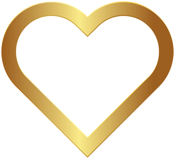 This png image - Heart Frame Gold Transparent Image, is available for free download