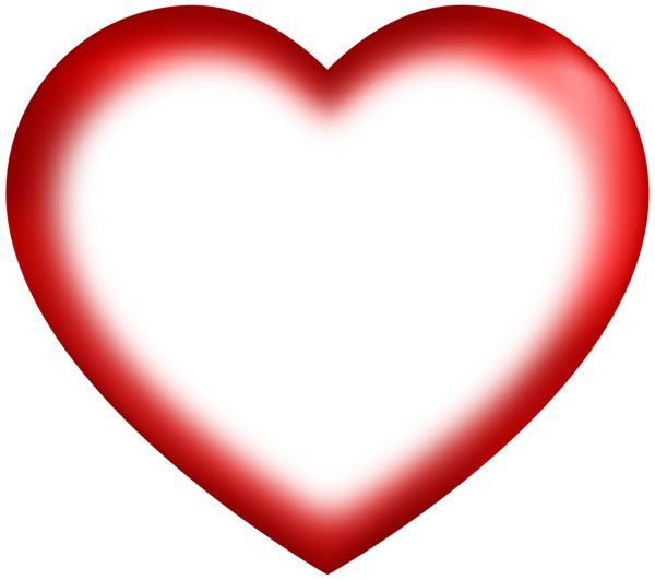 This png image - Heart Red Border PNG Transparent Clipart, is available for free download