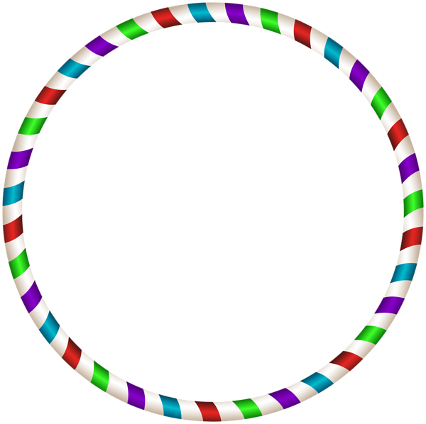 This png image - Multicolor Round Border Transparent PNG Clip Art, is available for free download