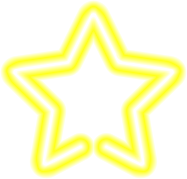 Neon Star Yellow Clip Art PNG Image Gallery Yopriceville High 