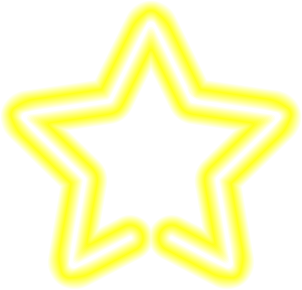 This png image - Neon Star Yellow Clip Art PNG Image, is available for free download